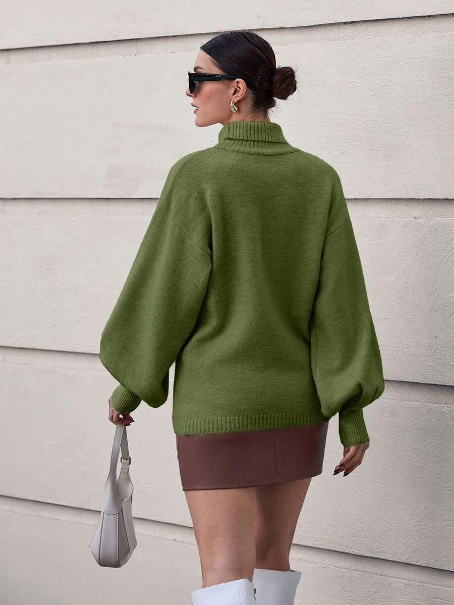 zielony sweter golf