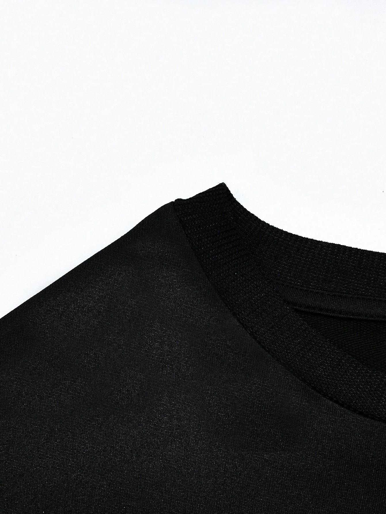 czarna t-shirt wzór