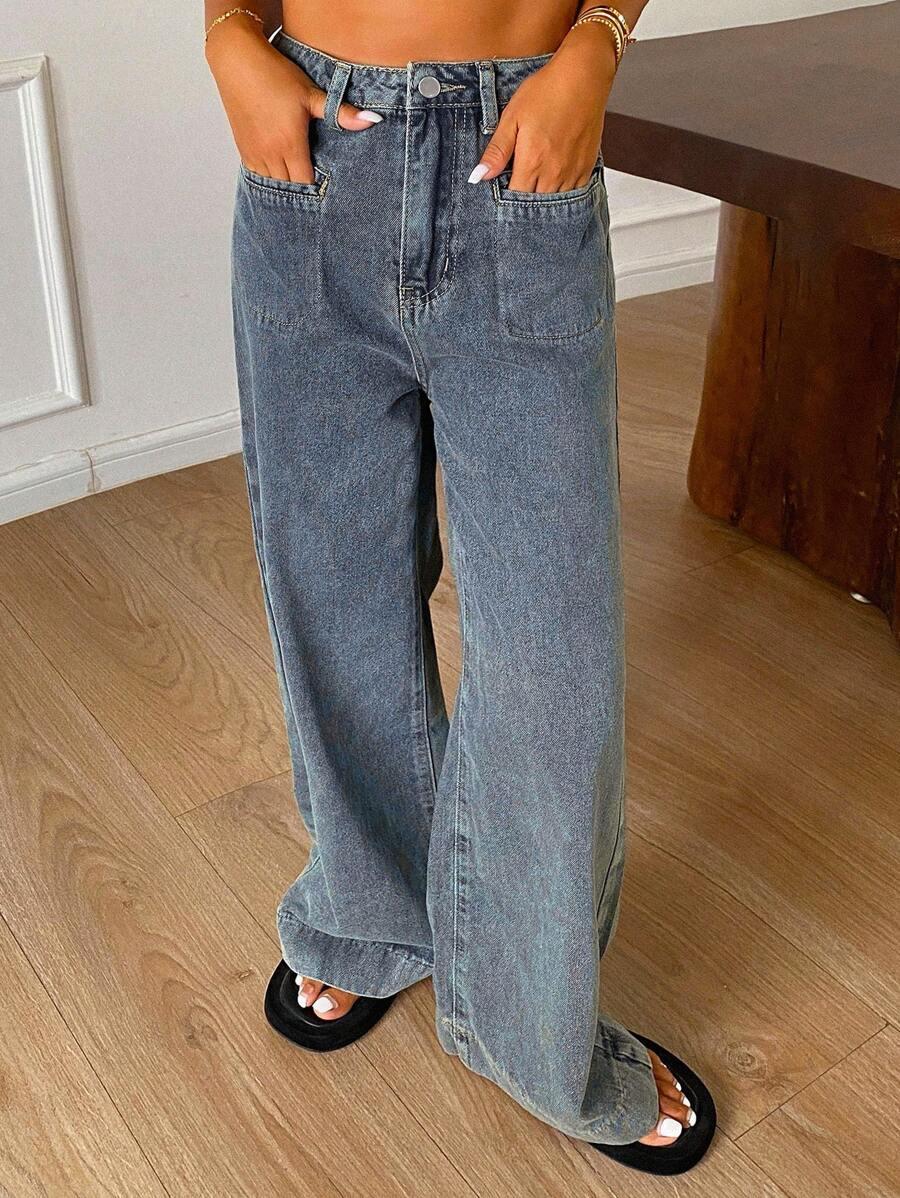 NIEBIESKIE SPODNIE JEANS