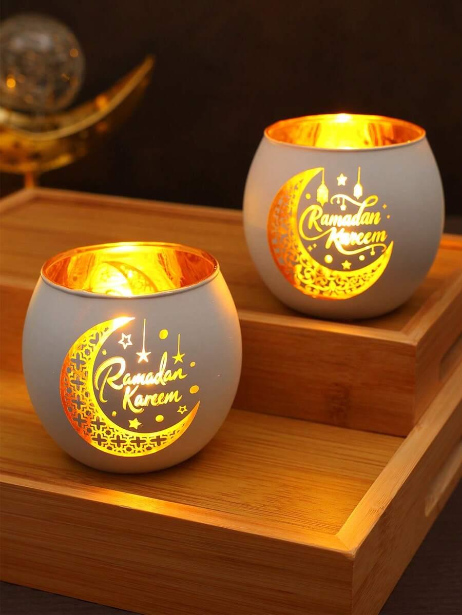 szklany świecznik Ramadan 2-pack
