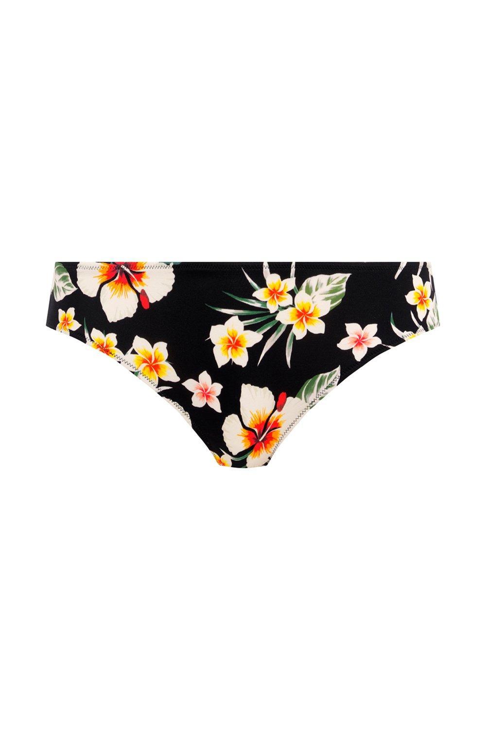 dół od bikini figi print kwiaty