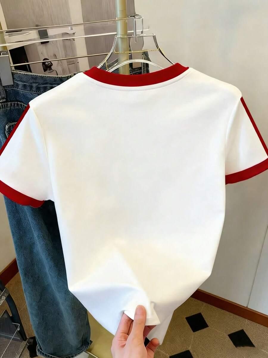 BIAŁY T-SHIRT SERCA