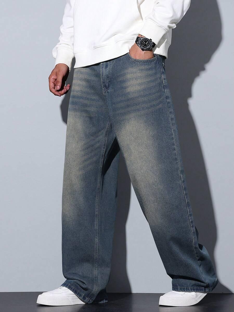 szare spodnie jeans