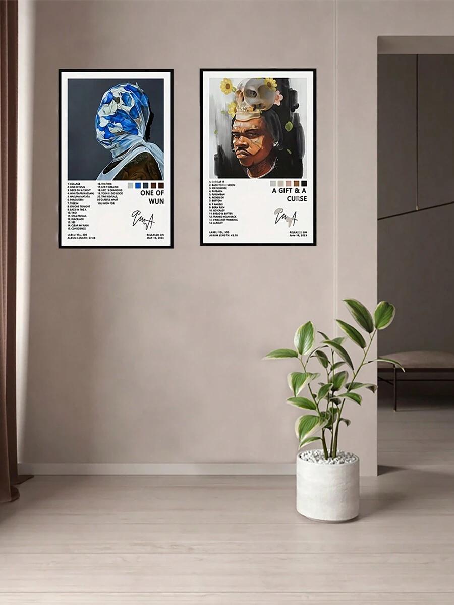 plakat na płótnie wzór 2-pack