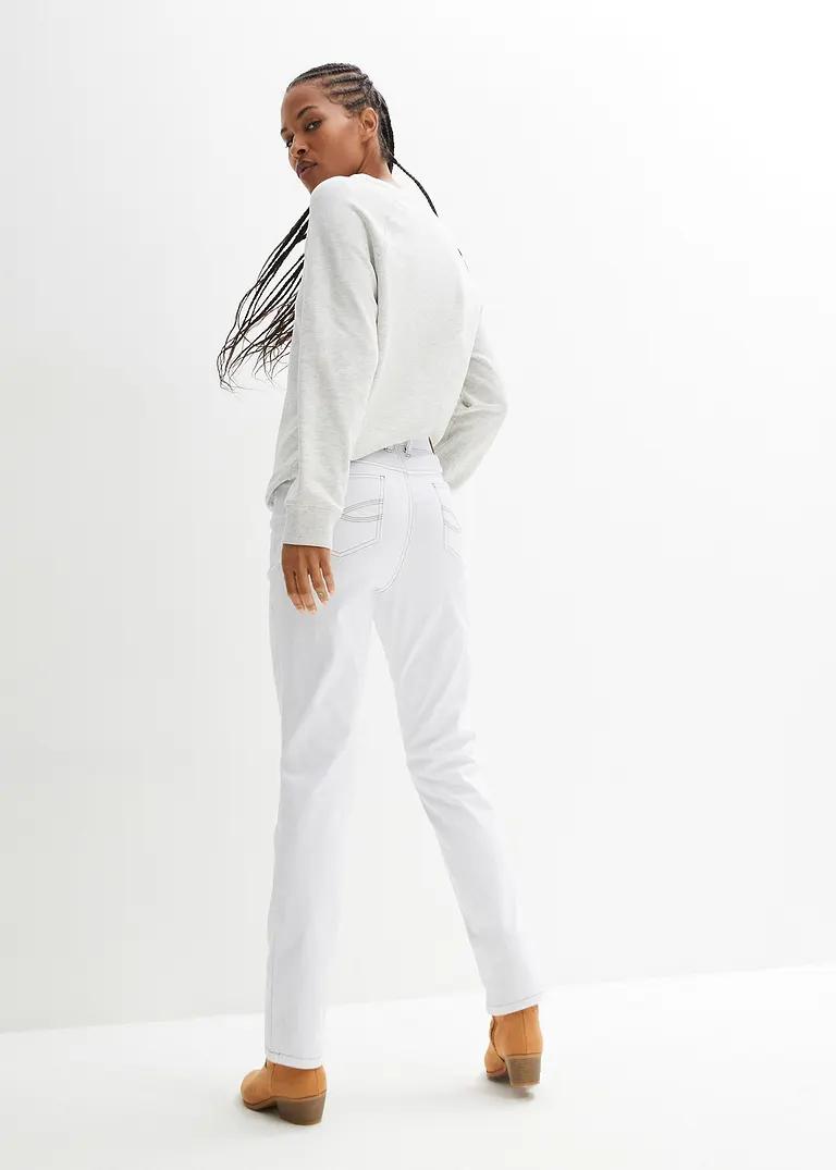 BIAŁE SPODNIE JEANS