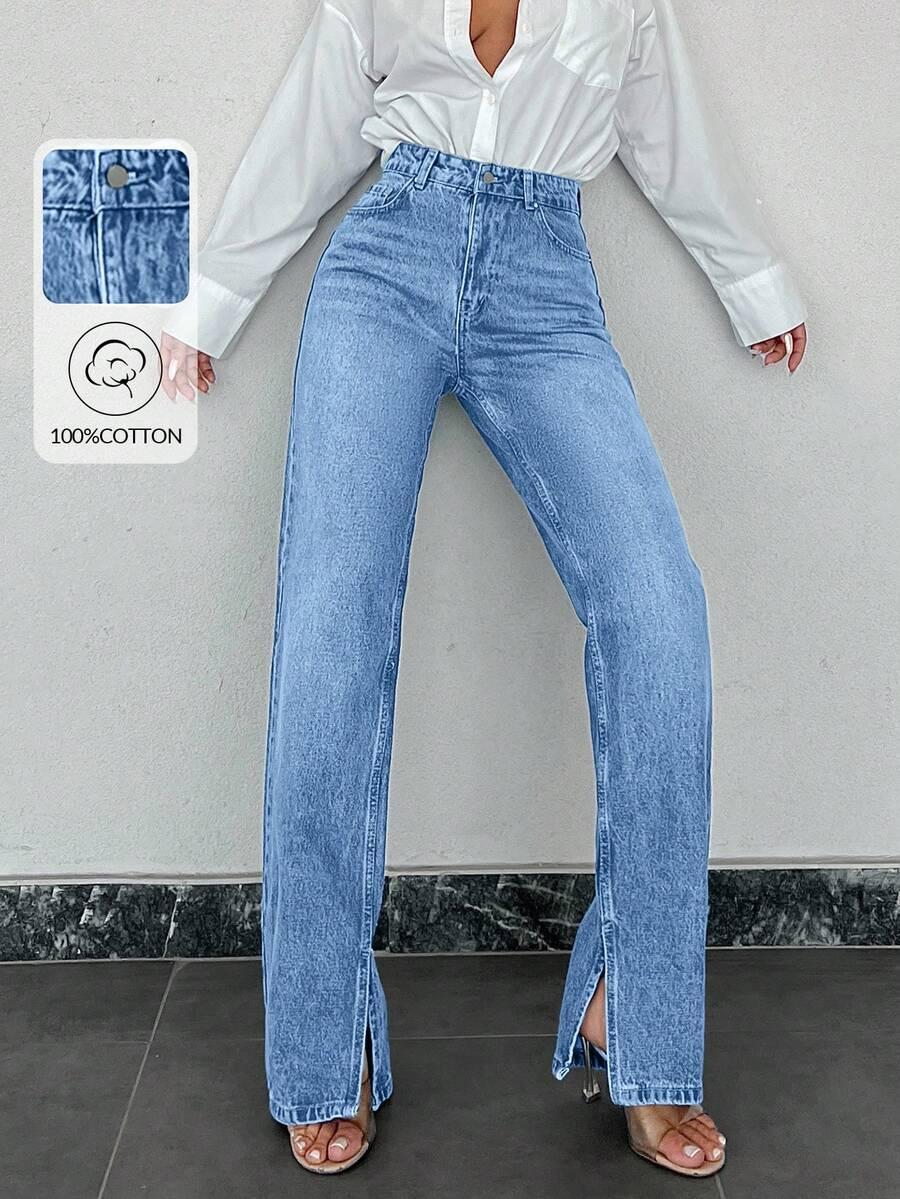 NIEBIESKIE SPODNIE JEANS
