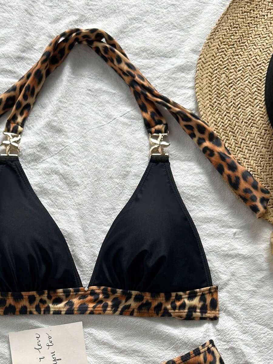 DWUCZĘŚCIOWY STRÓJ KĄPIELOWY animal print