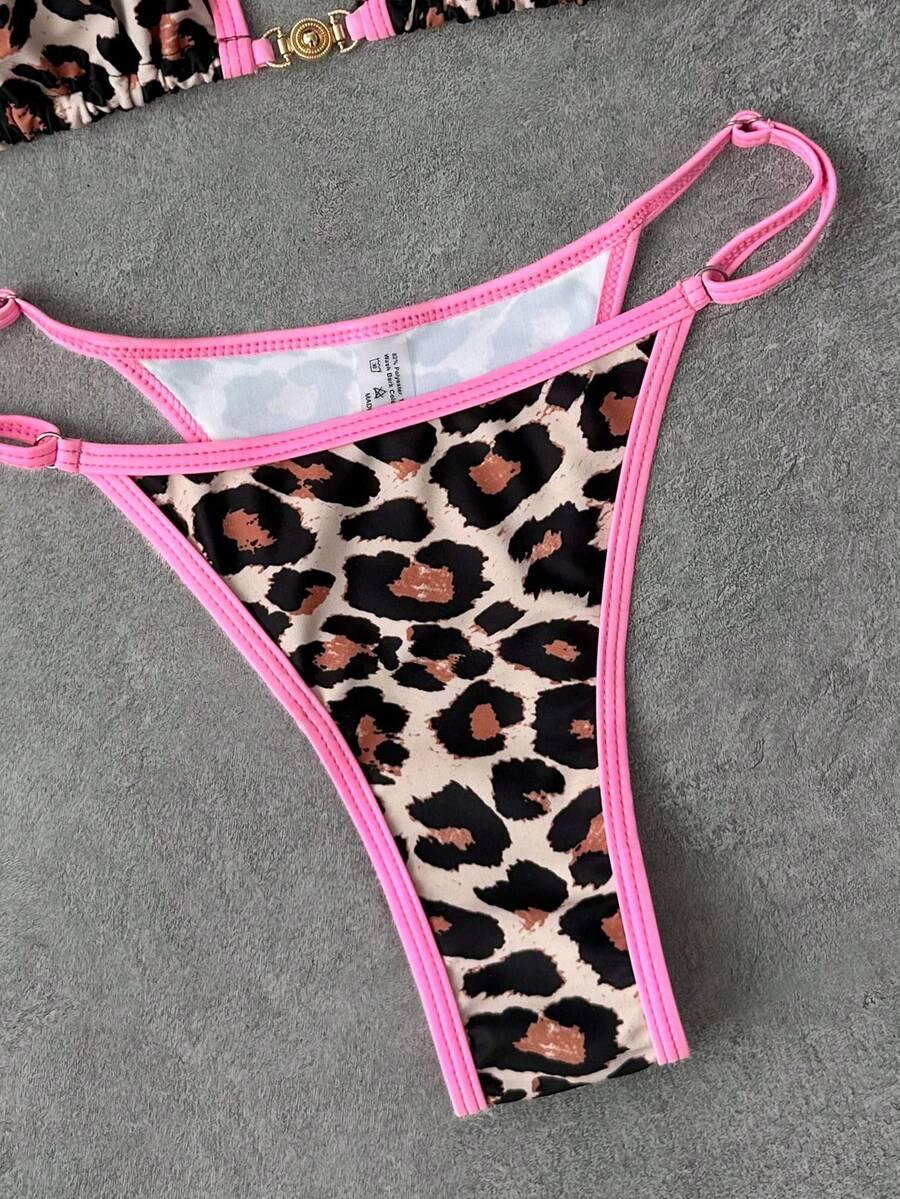 DWUCZĘŚCIOWY STRÓJ KĄPIELOWY ANIMAL PRINT