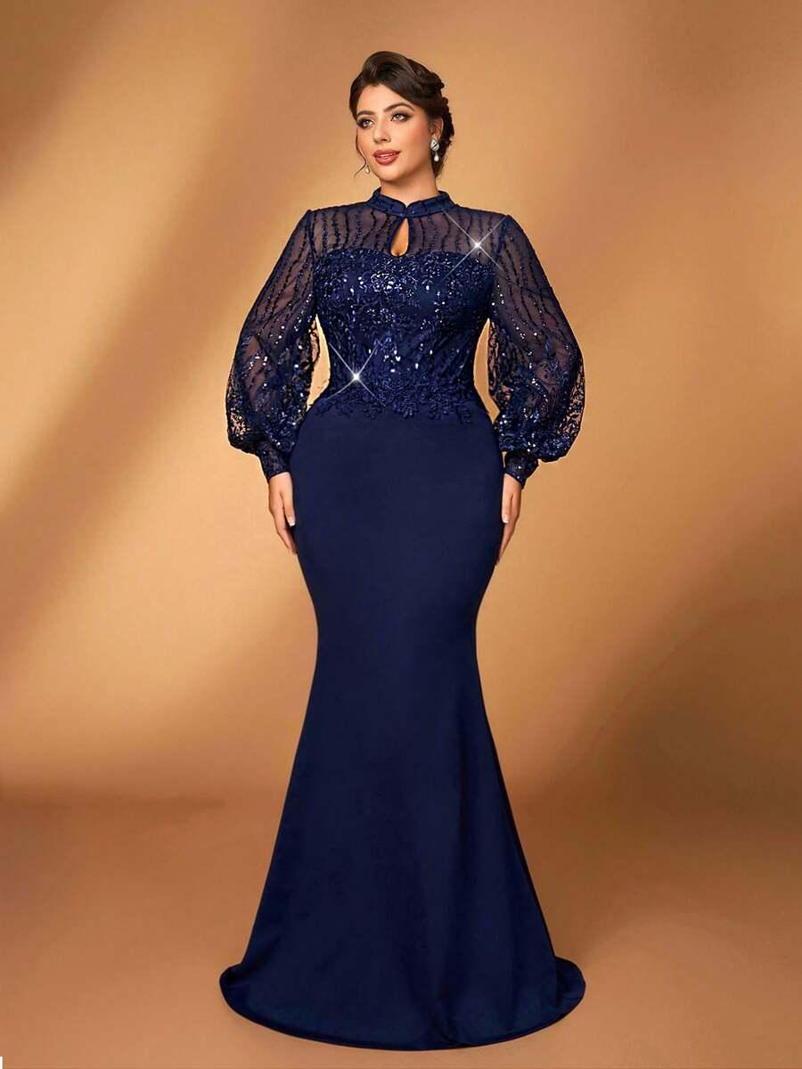 niebieska maxi sukienka 