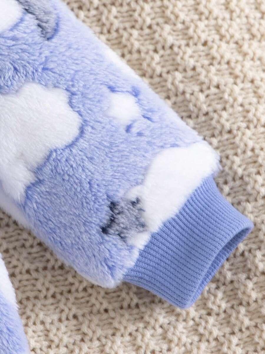 fluffy pajacyk zip 