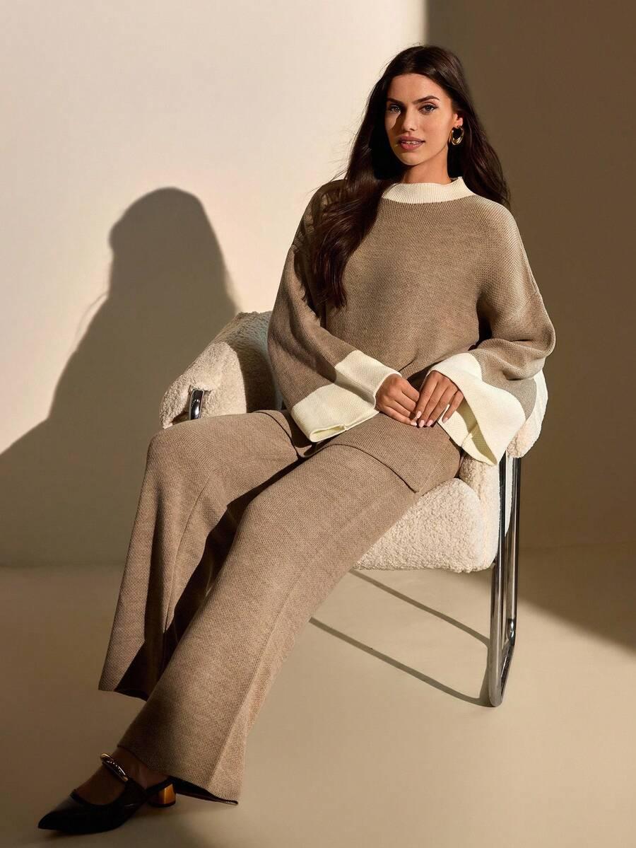 sweter spodnie komplet