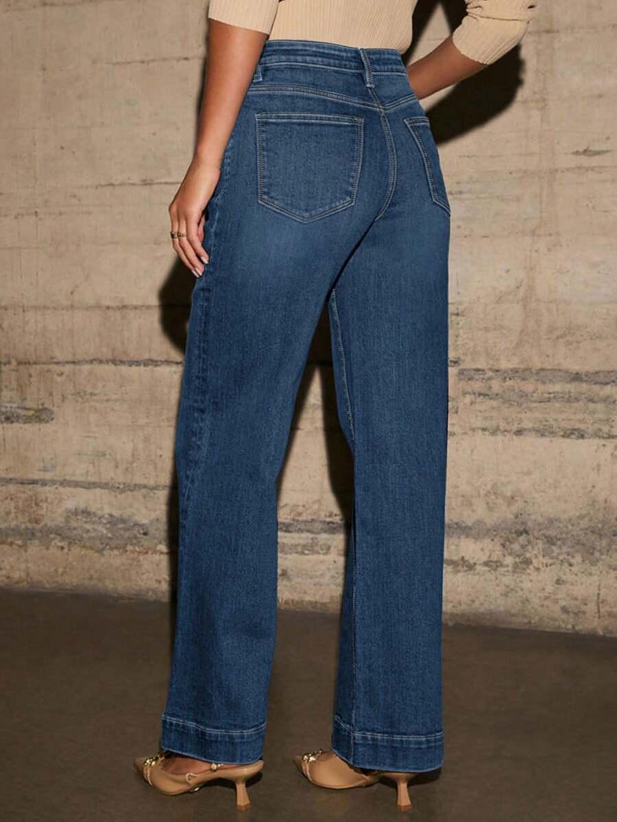 NIEBIESKIE SPODNIE JEANS 