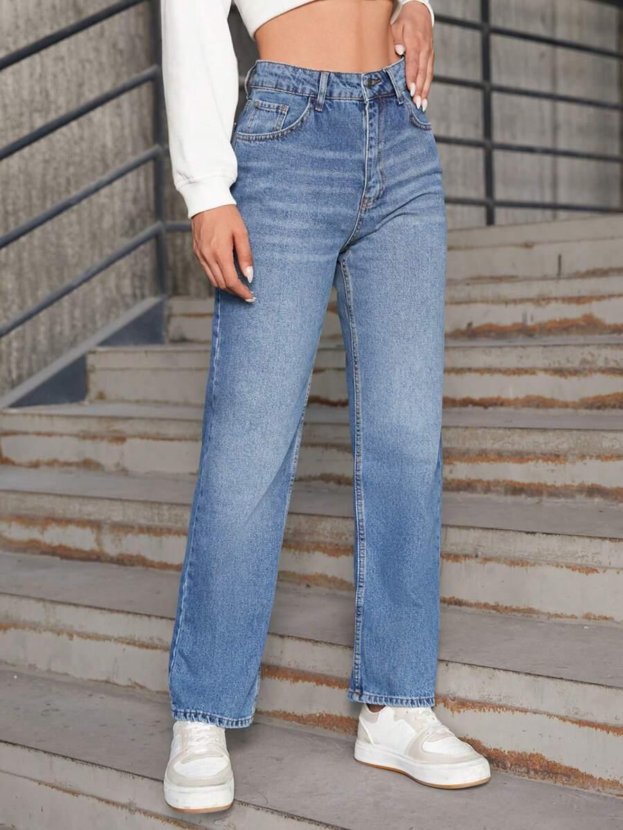 NIEBIESKIE SPODNIE JEANS