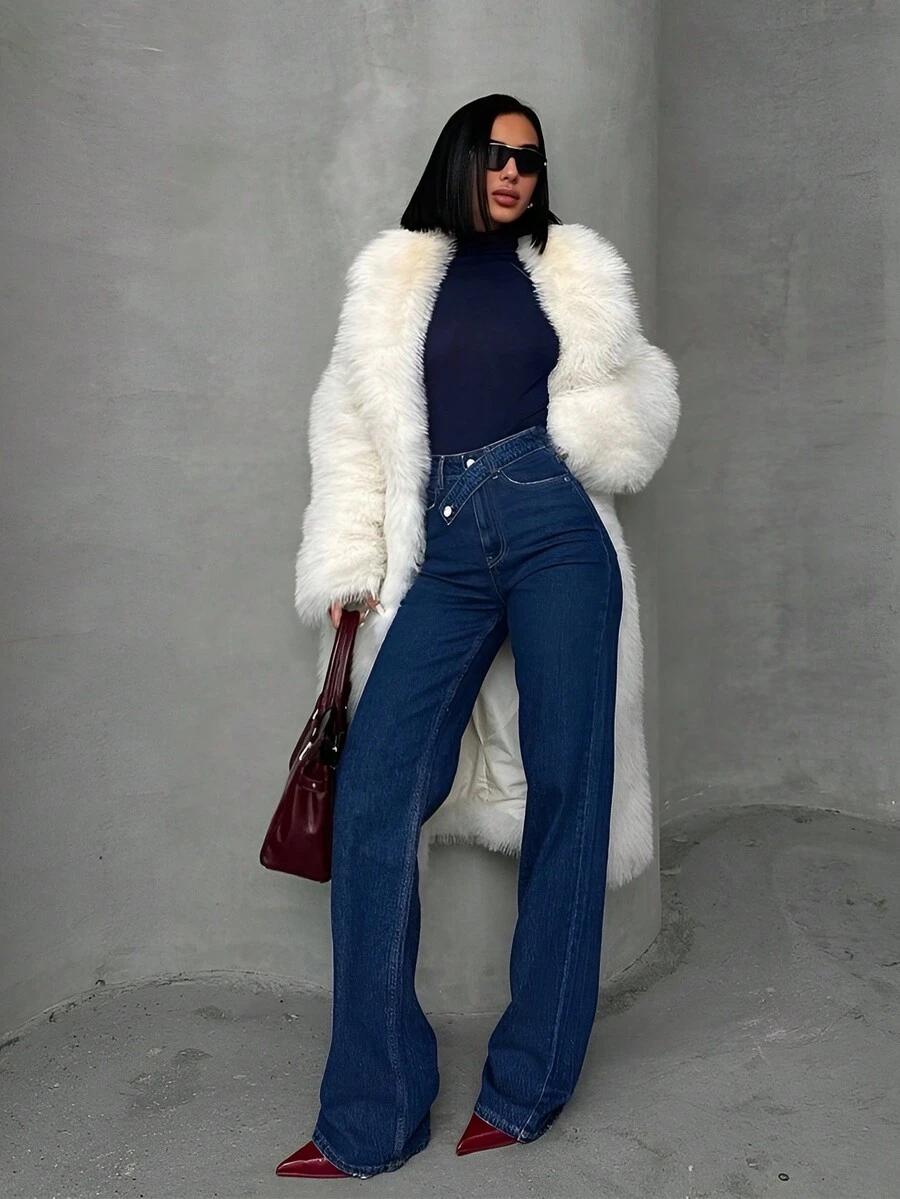 NIEBIESKIE SPODNIE JEANS