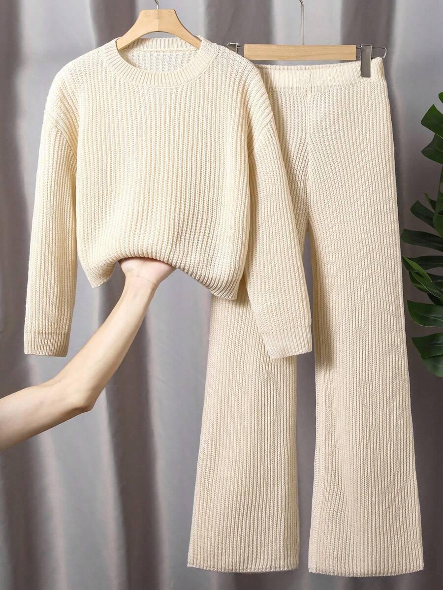 SWETER SPODNIE KOMPLET 