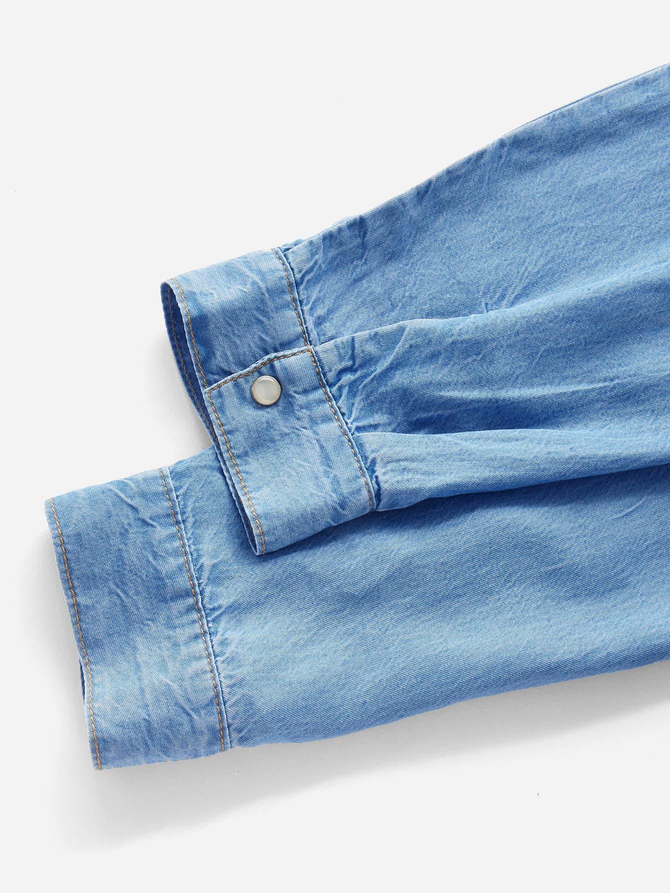 NIEBIESKA KOSZULA JEANS