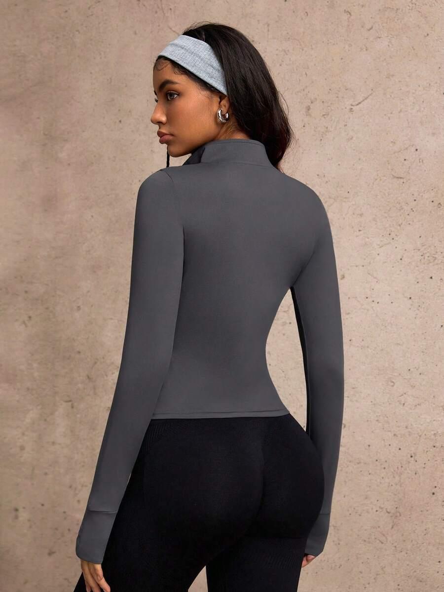 SZARA BLUZA SPORTOWA ZAMKI