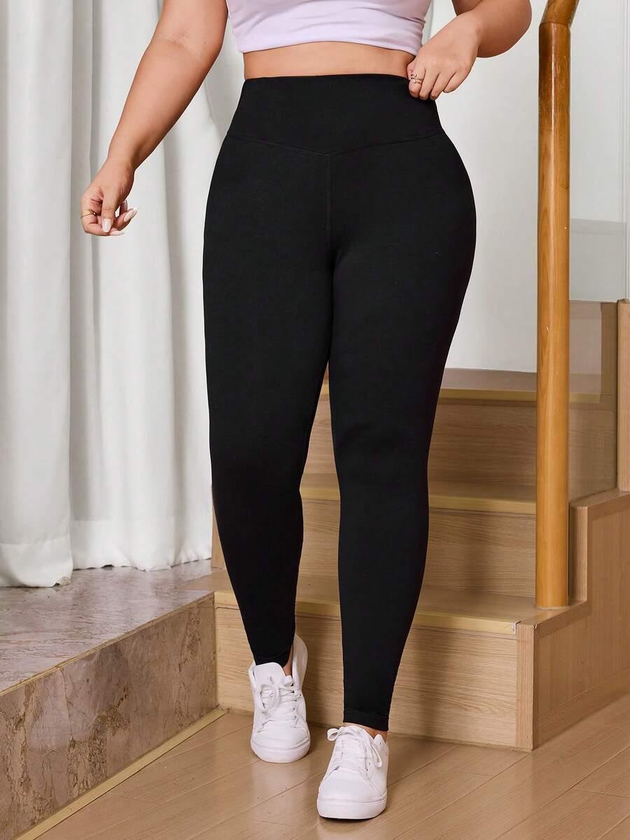 klasyczne czarne legginsy
