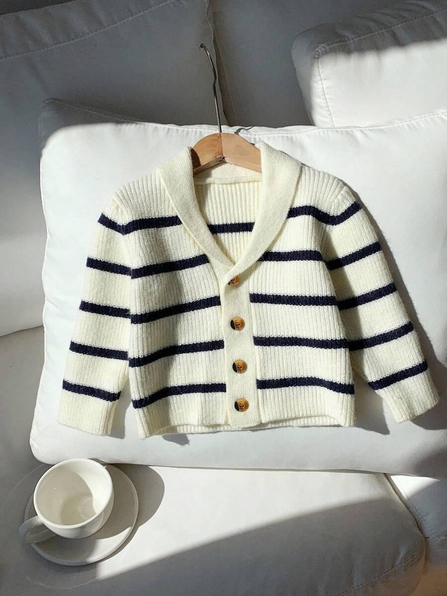 SWETER W PASKI Z KOŁNIERZEM