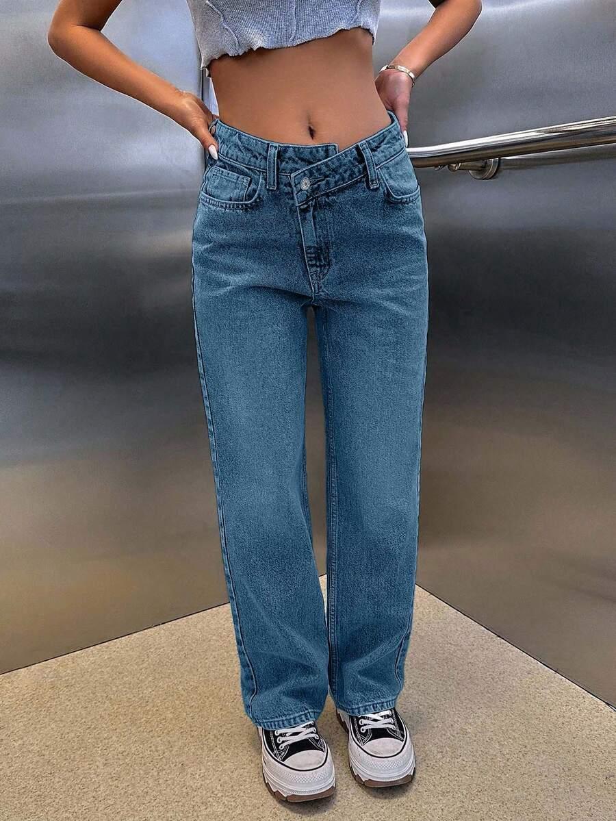 NIEBIESKIE SPODNIE JEANS