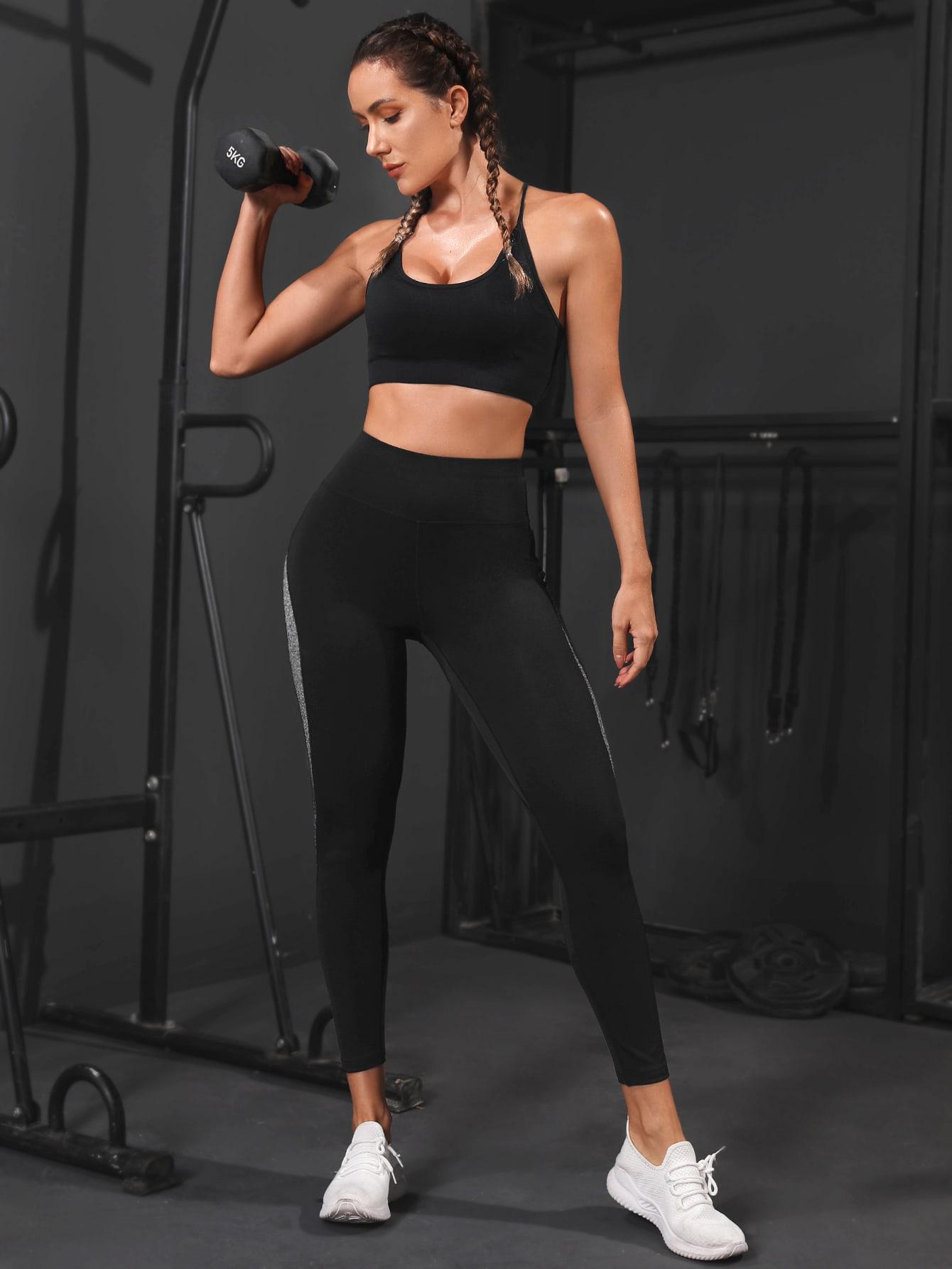 CZARNE SPORTOWE LEGGINSY