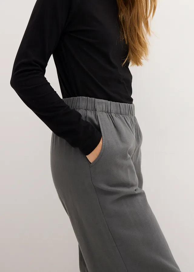szare spodnie casual