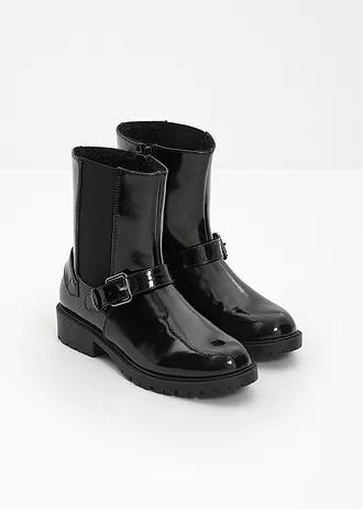 BOTKI DAMSKIE LAKIEROWANE 