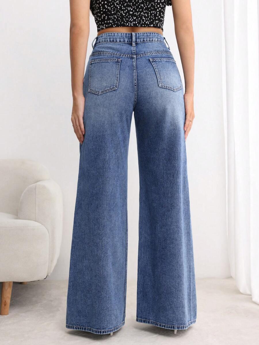 NIEBIESKIE SPODNIE JEANS