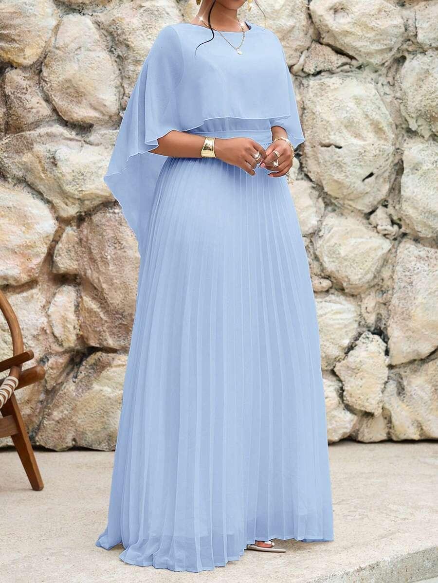 NIEBIESKA MAXI SUKIENKA 