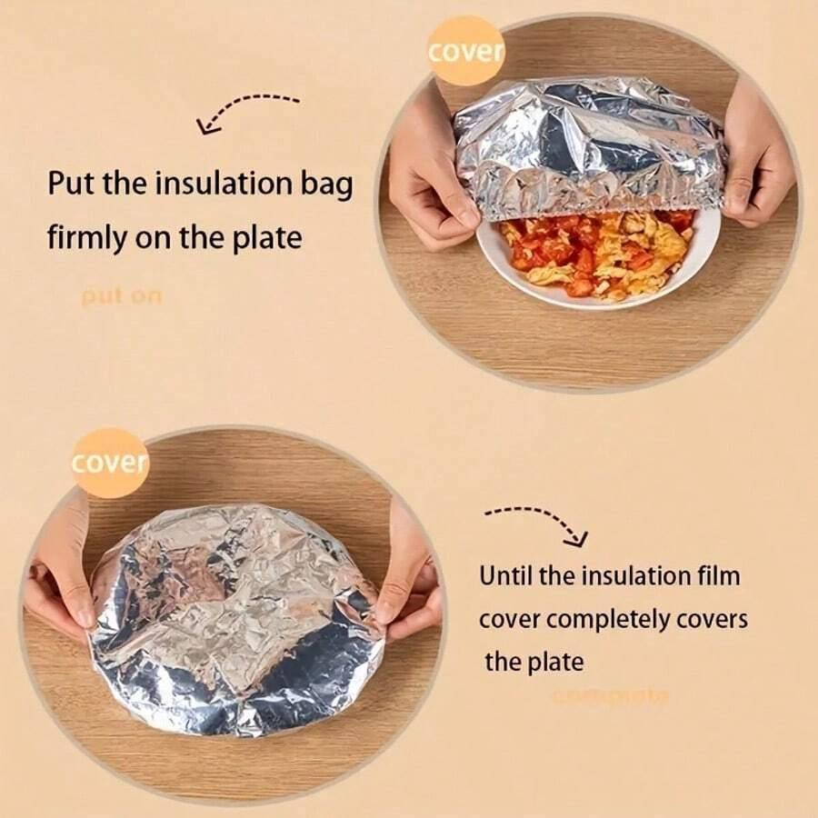 FOLIA ALUMINIOWA SPOŻYWCZA WORECZKI 100-PACK