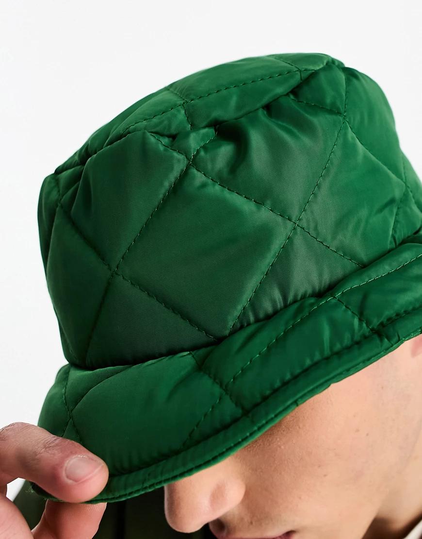 pikowana czapka bucket hat zieleń