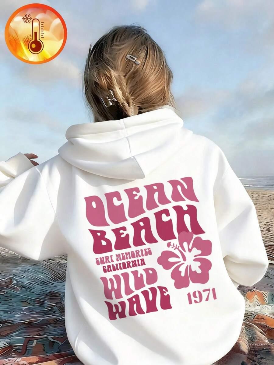 BIAŁA BLUZA NADRUK