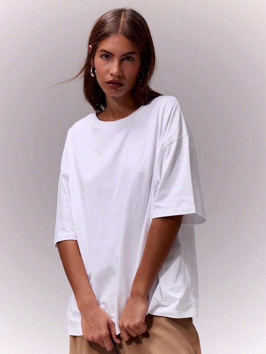 BIAŁY T-SHIRT BASIC 