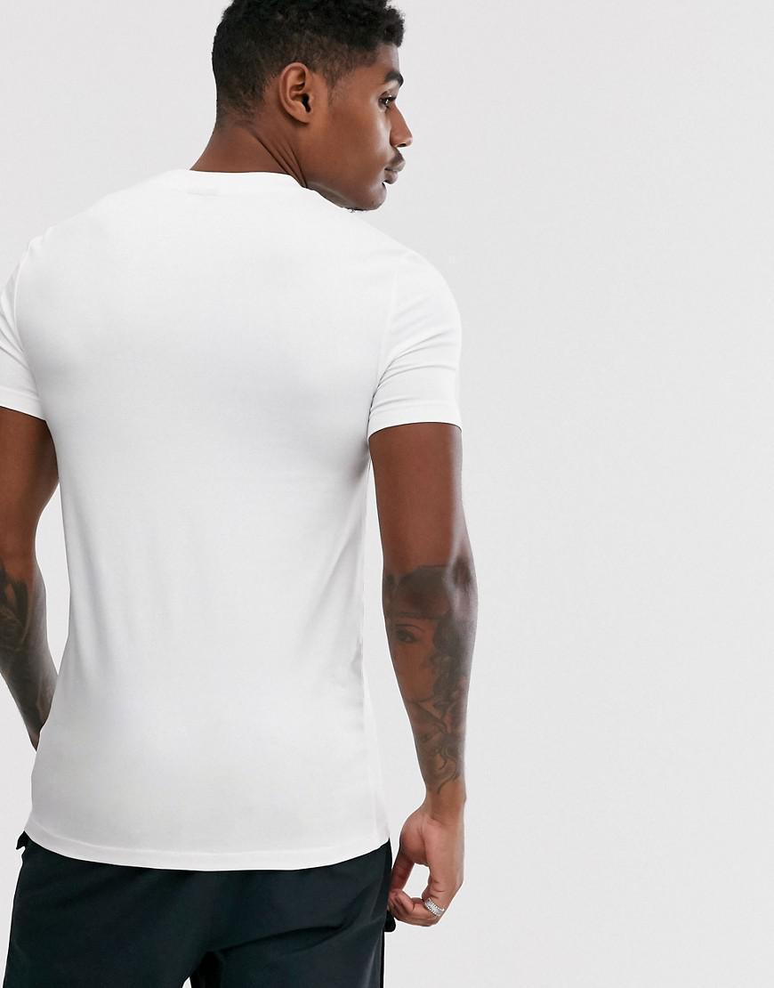 BIAŁY T-SHIRT OKRĄGŁY DEKOLT