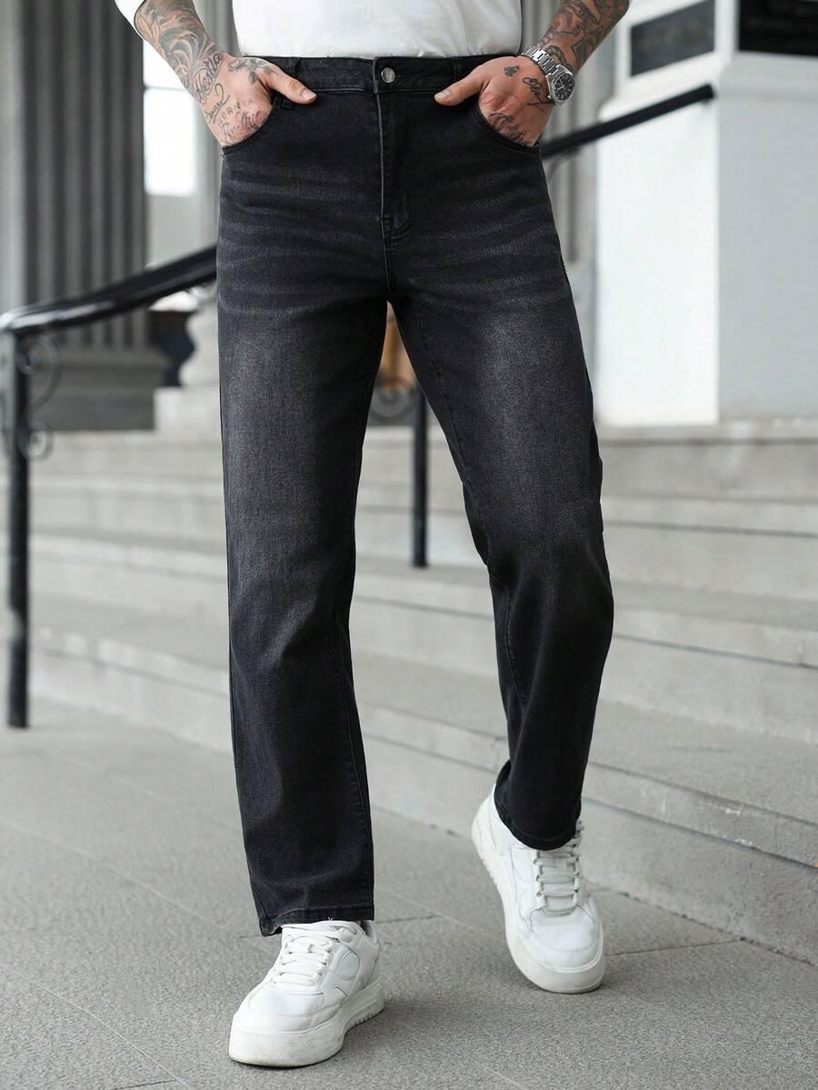 SPODNIE PROSTA NOGAWKA JEANS