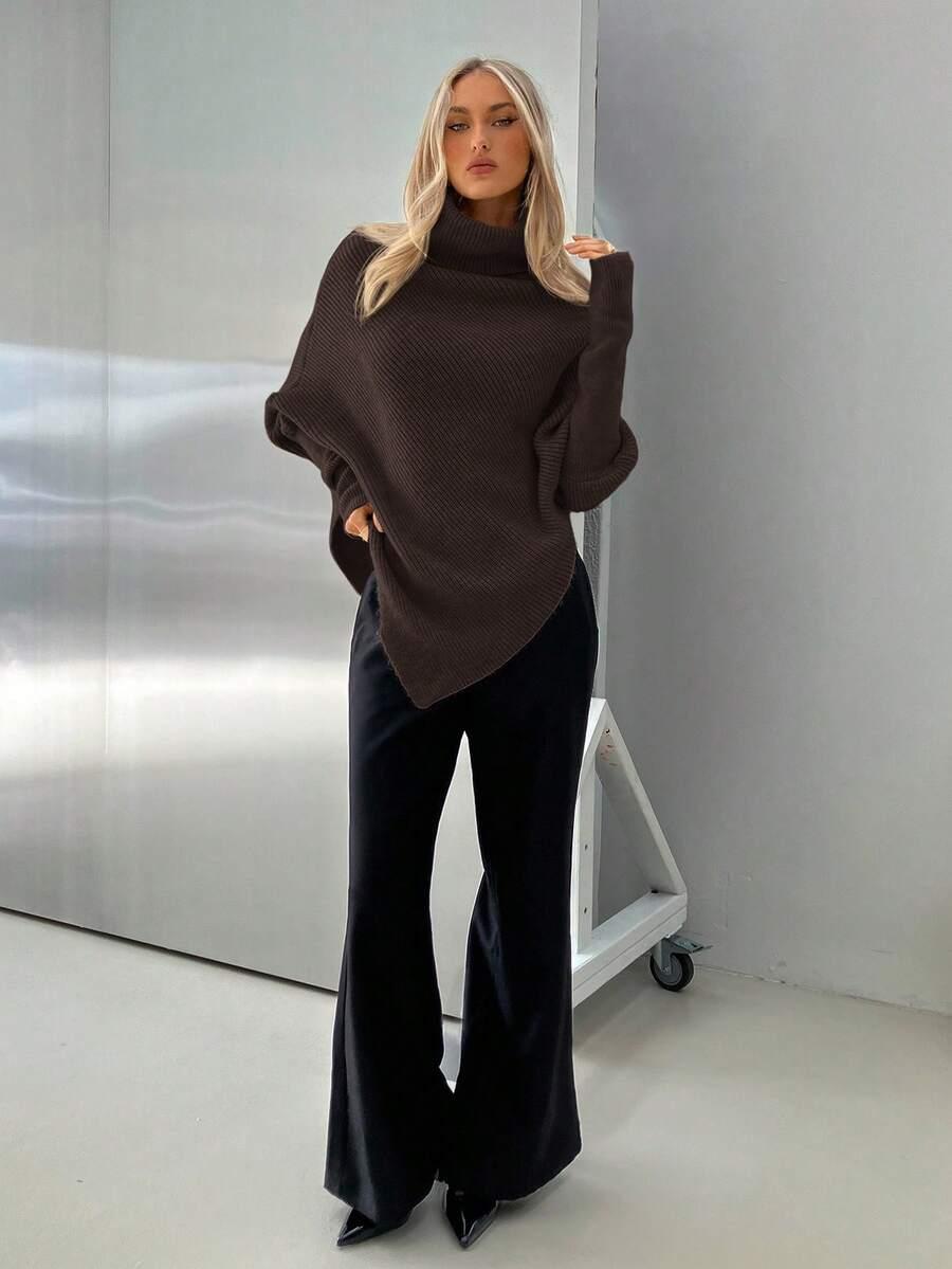 BRĄZOWY SWETER GOLF 