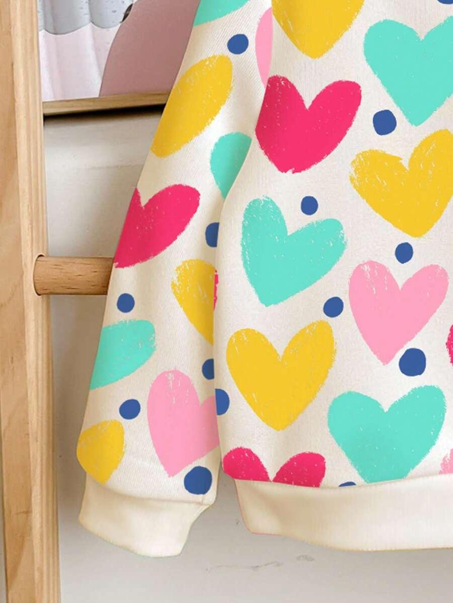 bluza print serca