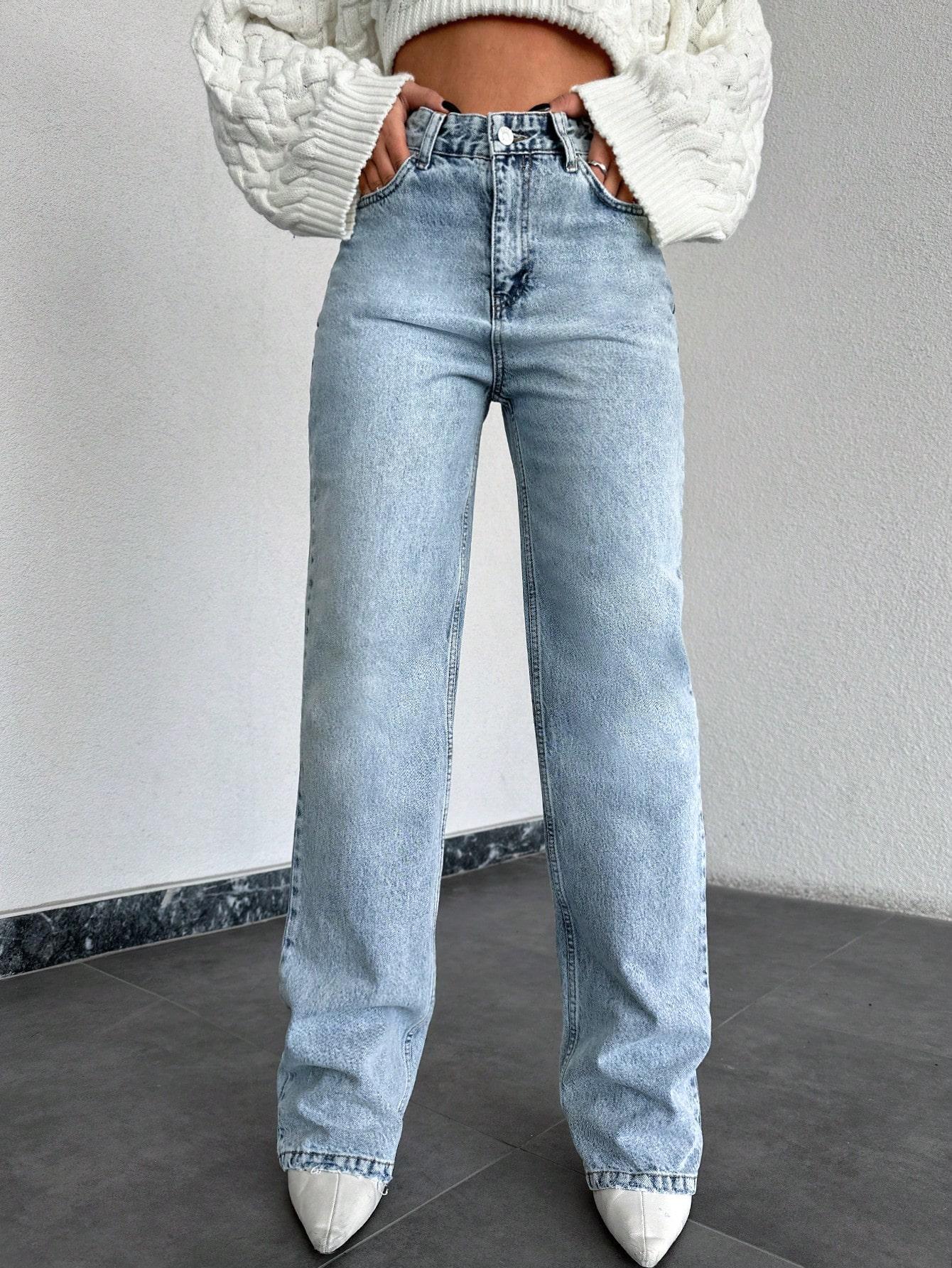 NIEBIESKIE SPODNIE JEANS 