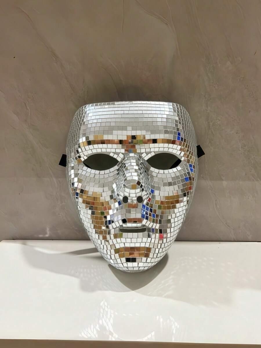 srebrna maska disco