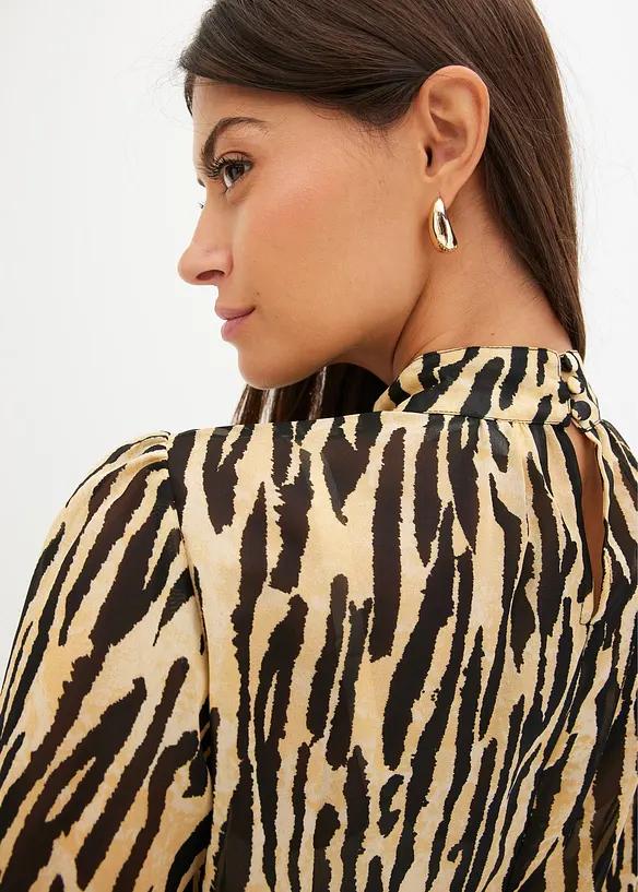 SZYFONOWA BLUZKA ANIMAL PRINT 