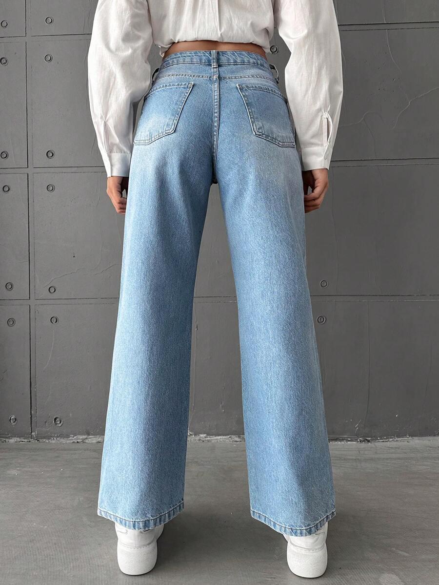 NIEBIESKIE SPODNIE JEANS 