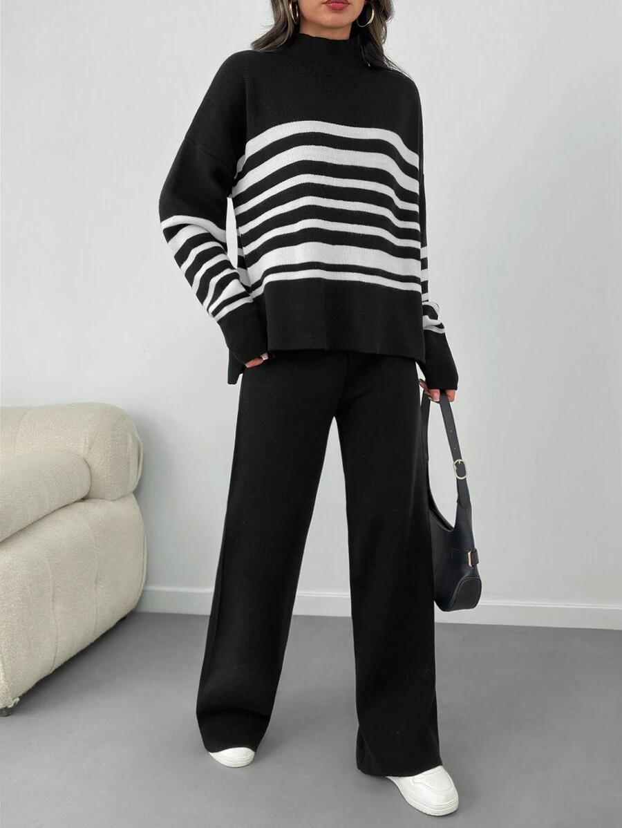sweter spodnie komplet