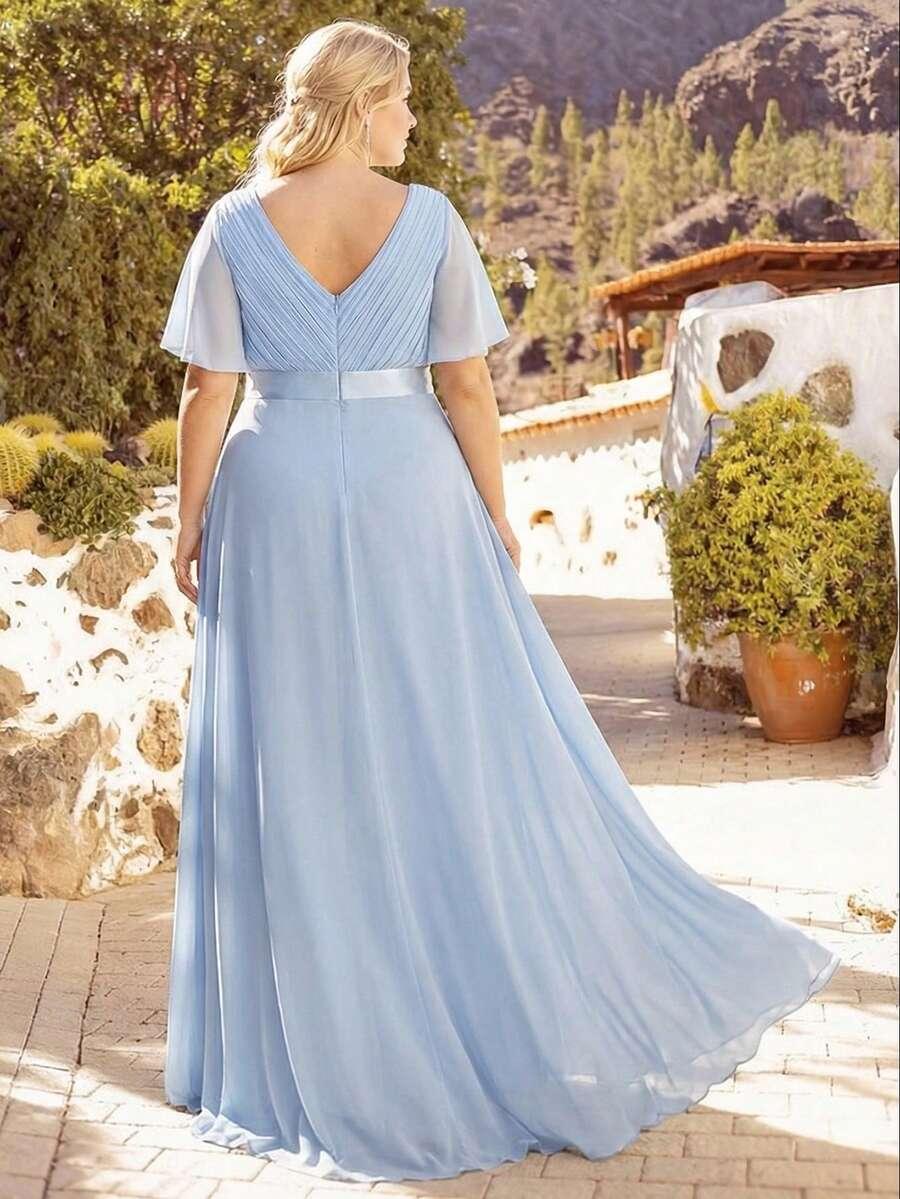 NIEBIESKA MAXI SUKIENKA 