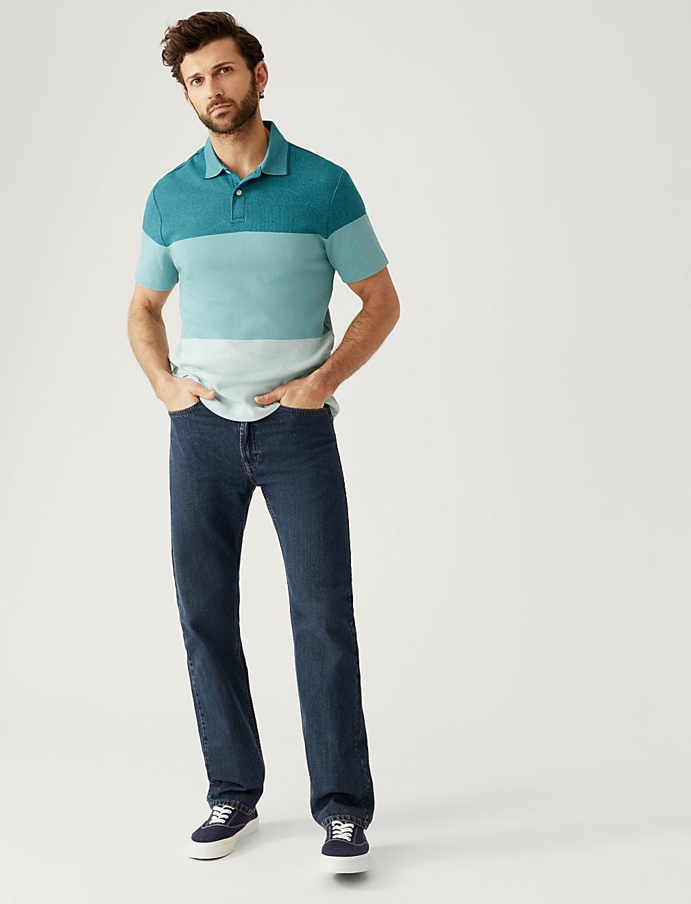 BAWEŁNIANA KOSZULKA POLO T28-3348M-NT