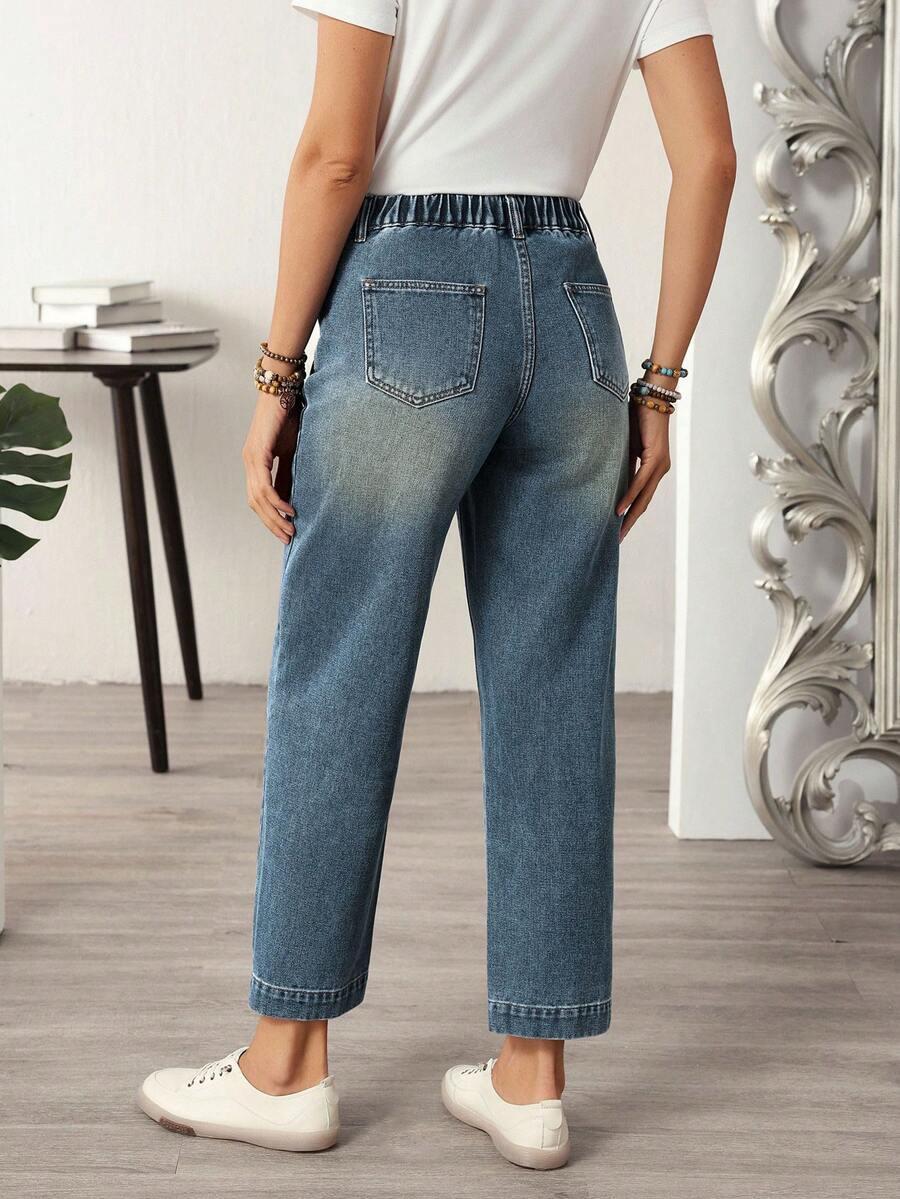 NIEBIESKIE SPODNIE JEANS 