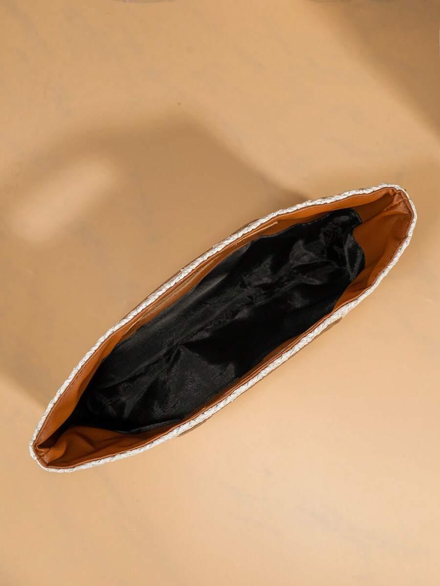BEŻOWA TOREBKA TEKSTURA 25x18