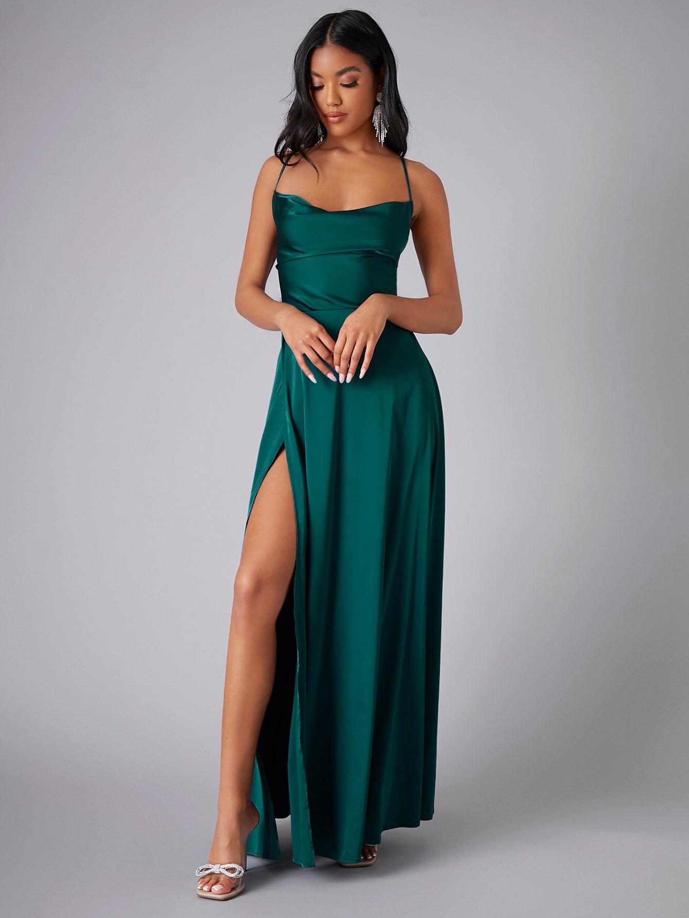 KOKTAJLOWA MAXI GLAMOUR SUKIENKA Z ODKRYTYMI PLECAMI 