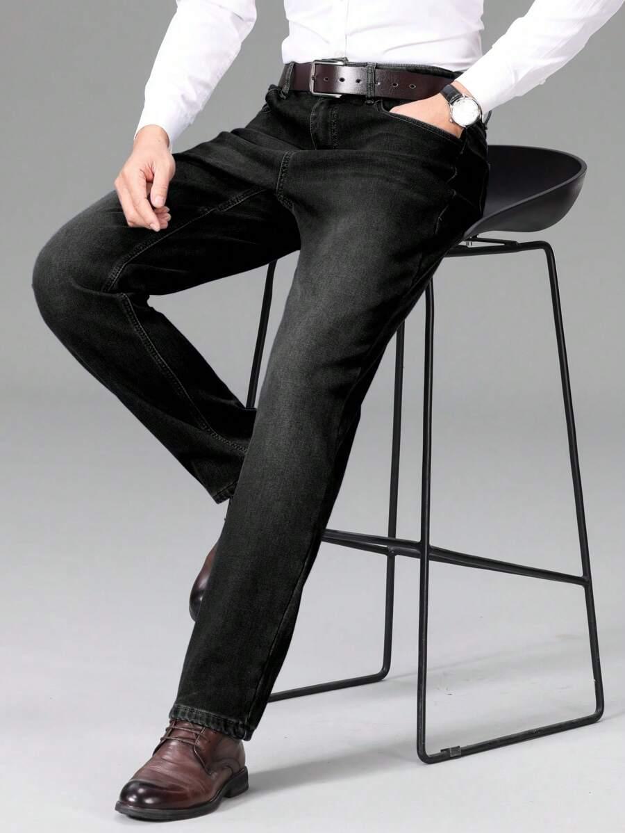 CZARNE SPODNIE JEANS