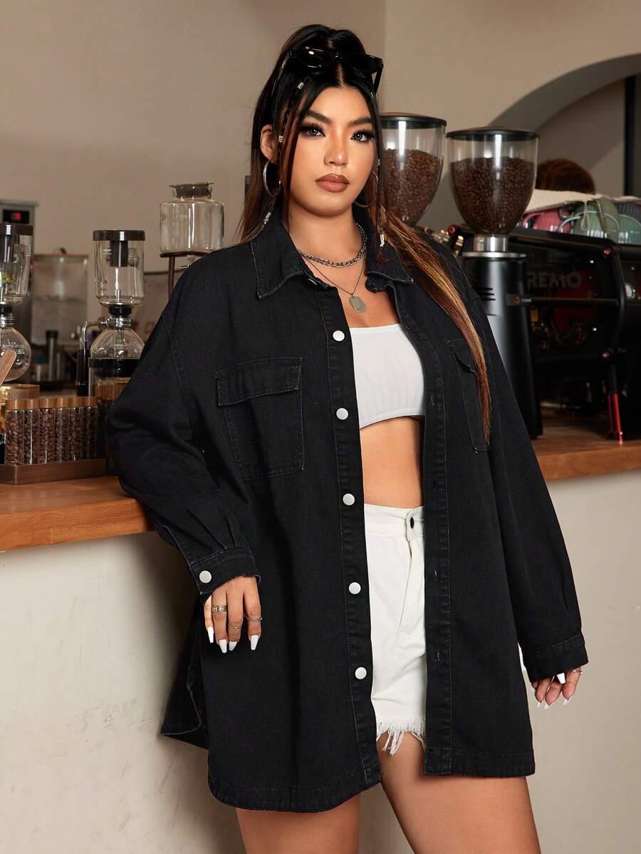 KURTKA JEANSOWA OVERSIZE 