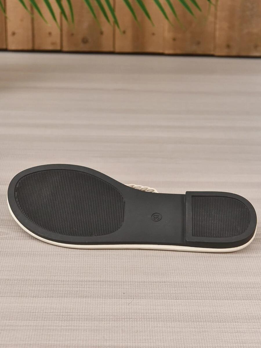 kremowe KLAPKI CASUAL